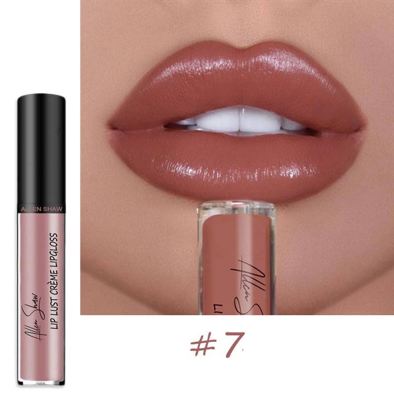3Colors Cream Texture Lipstick, Long-Lasting Moisturizing Velvet Lipstick, Non-Stick Lip Gloss, Hydrating Lip Tint Natural Jelly Lipstick, Waterproof Non-Fading Liquid Lipstick for Women