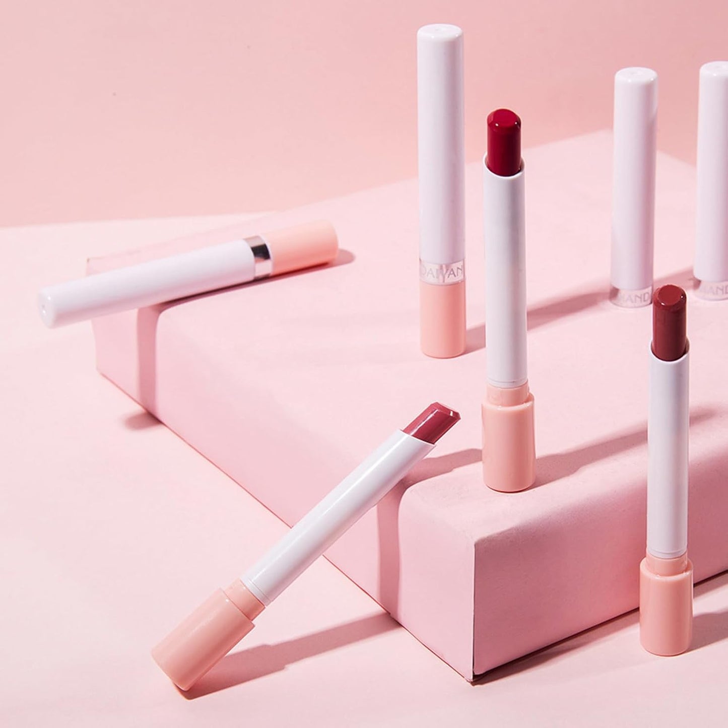 4 Pcs Little Small Smoke Tube Cigarettes Lipstick Lip Gloss Lipstick Matte Lipstick Set Long Lasting 24 Hours Matte Lipstick Pack Set