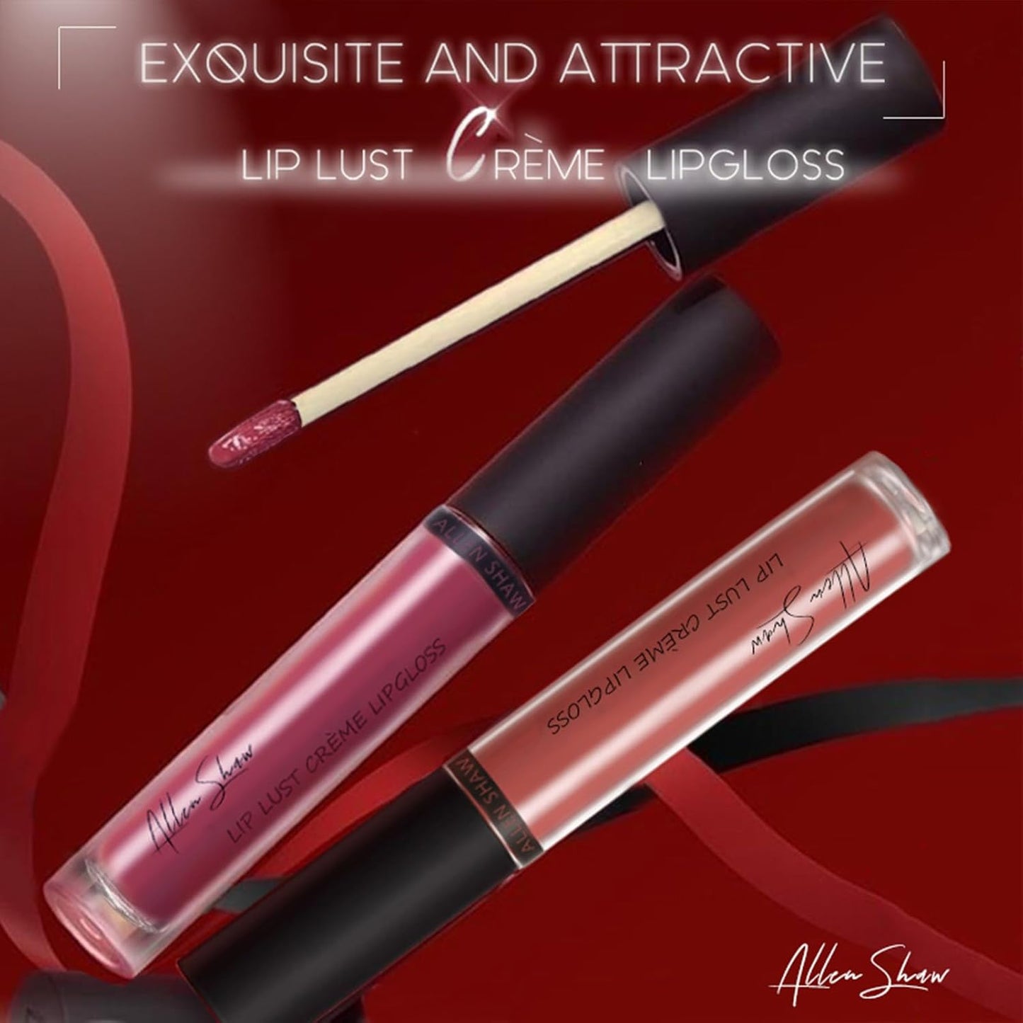 3Colors Cream Texture Lipstick, Long-Lasting Moisturizing Velvet Lipstick, Non-Stick Lip Gloss, Hydrating Lip Tint Natural Jelly Lipstick, Waterproof Non-Fading Liquid Lipstick for Women