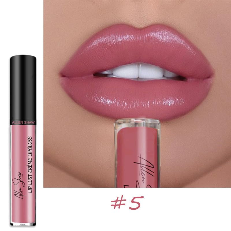 3Colors Cream Texture Lipstick, Long-Lasting Moisturizing Velvet Lipstick, Non-Stick Lip Gloss, Hydrating Lip Tint Natural Jelly Lipstick, Waterproof Non-Fading Liquid Lipstick for Women