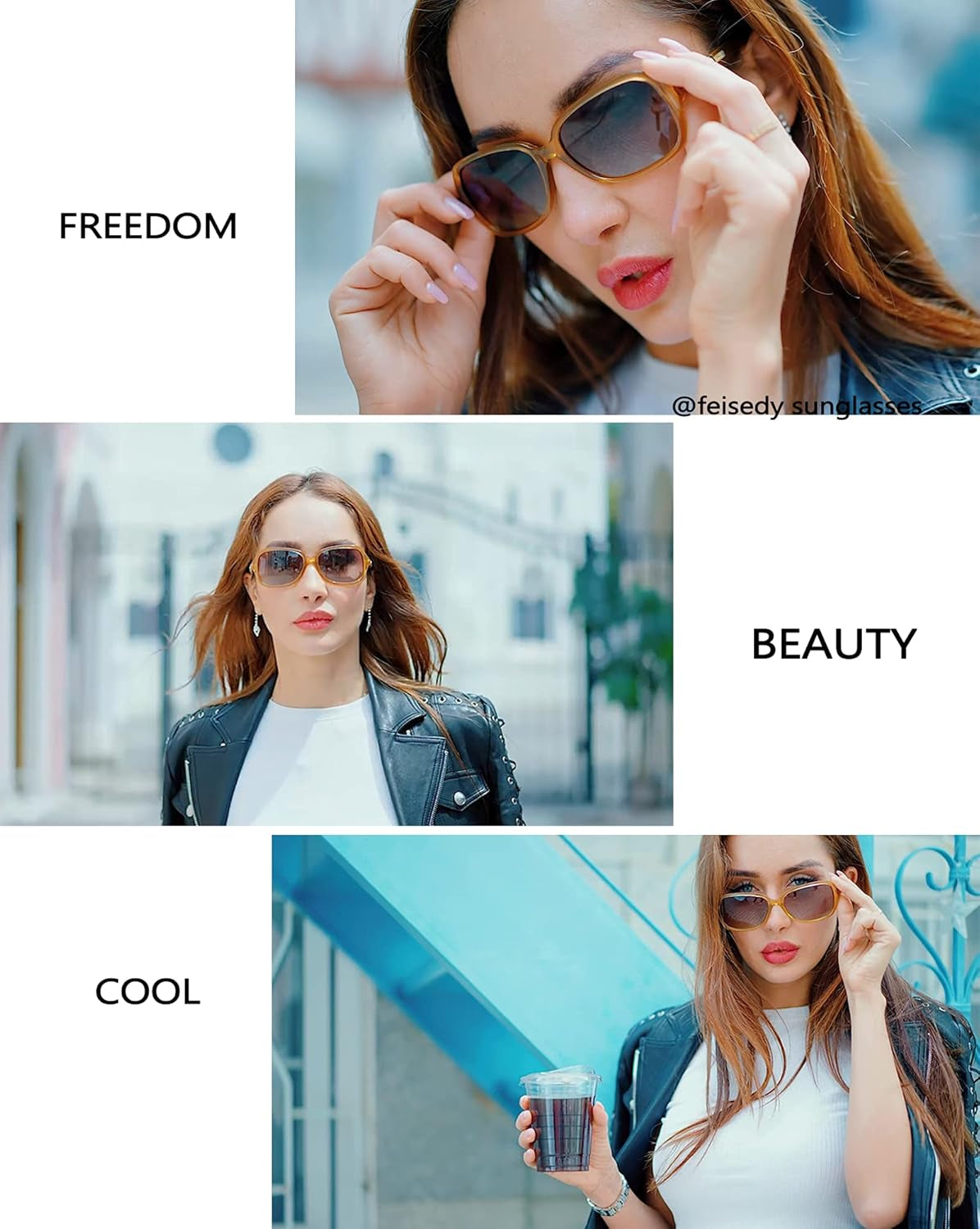 Vintage Square Polarized Sunglasses for Women UV400 Travel Driving Fashion Arcuate Sunglasses B2526
