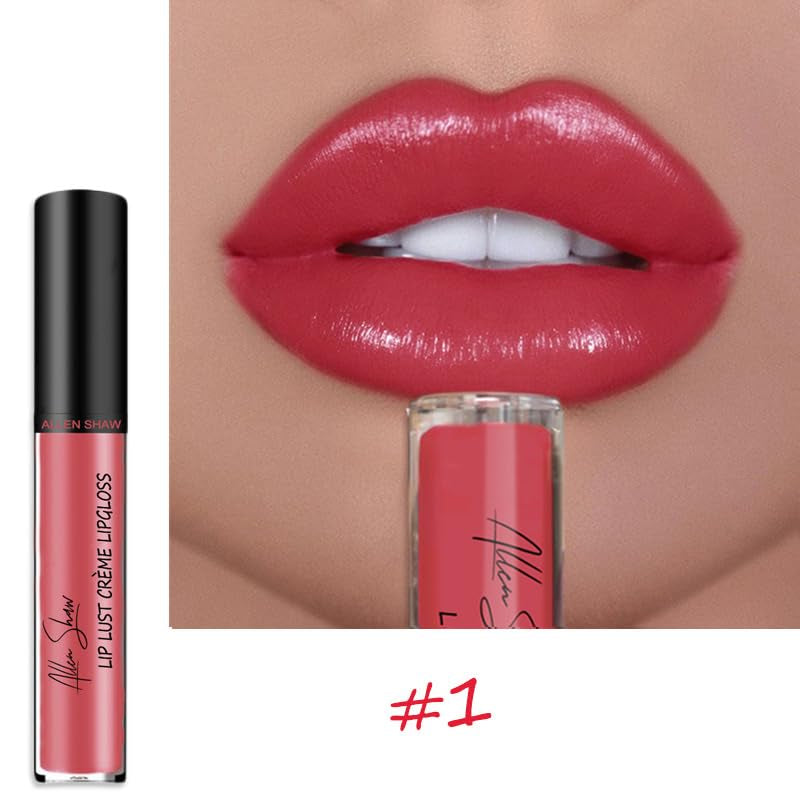 3Colors Cream Texture Lipstick, Long-Lasting Moisturizing Velvet Lipstick, Non-Stick Lip Gloss, Hydrating Lip Tint Natural Jelly Lipstick, Waterproof Non-Fading Liquid Lipstick for Women