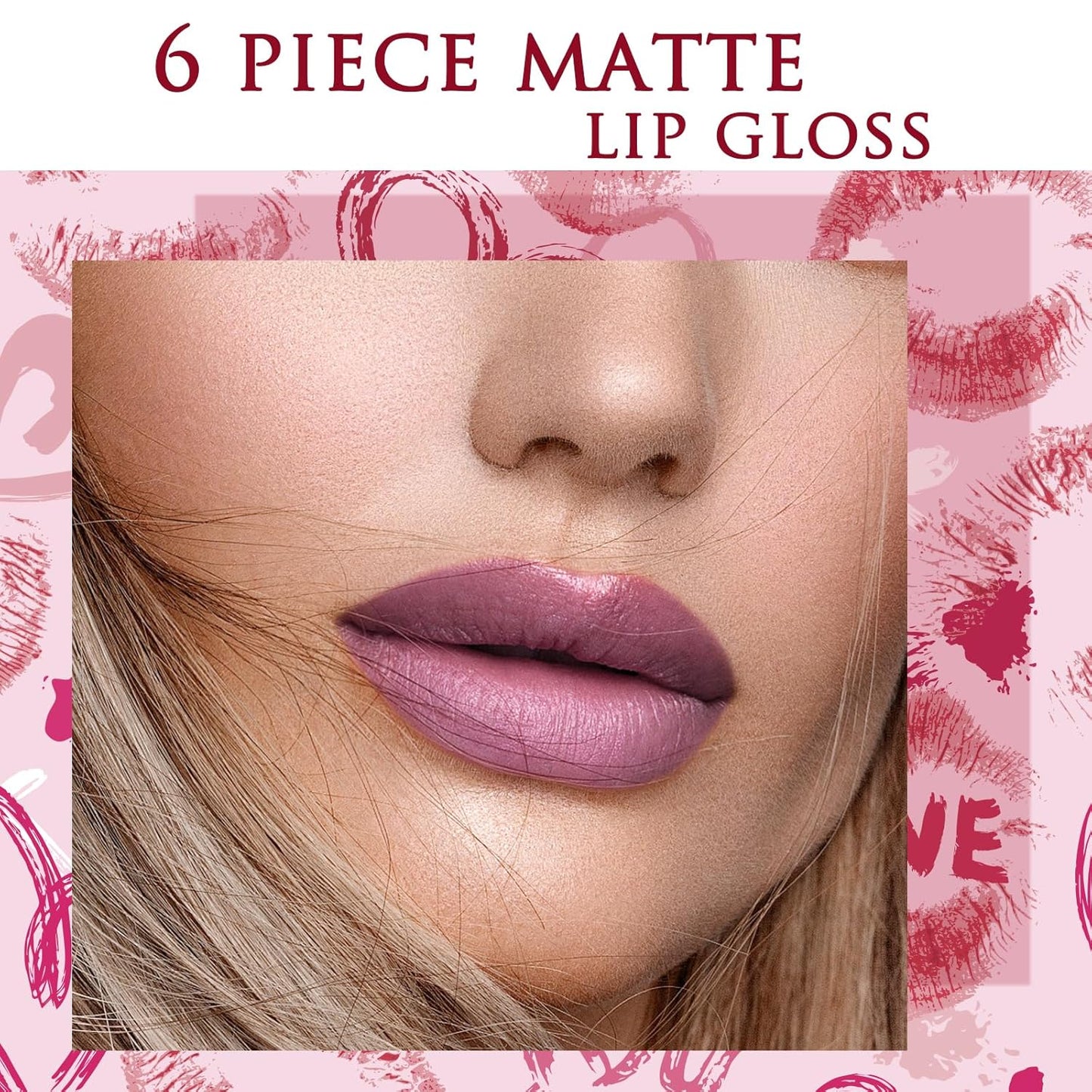 6 Color Matte Lip Gloss Sets Velvet Lip Glaze Moisturizing Waterproof Nude Lipgloss Tint Long Lasting Lipgloss Liquid Lipstick Kit