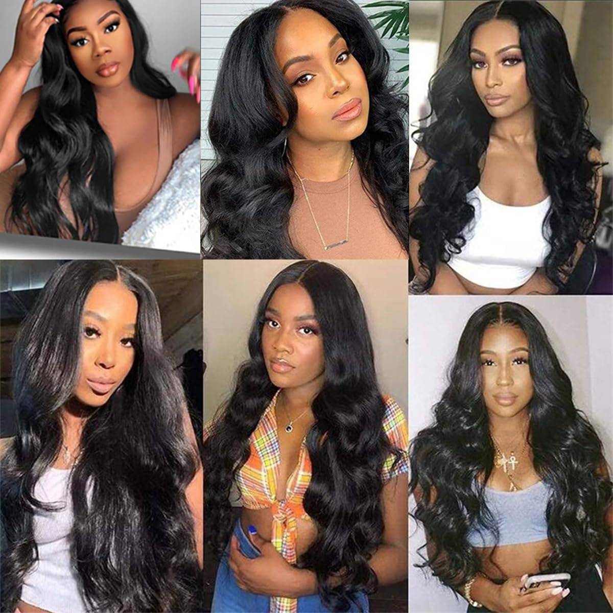 Lace Front Wigs Synthetic Artificial Human Hair Pre Plucked Natural Glueless Body Wave Frontal Wigs Black HD Transparent Lace Wigs High-Density Emulation for Women Girls Daily Use 25 Inch