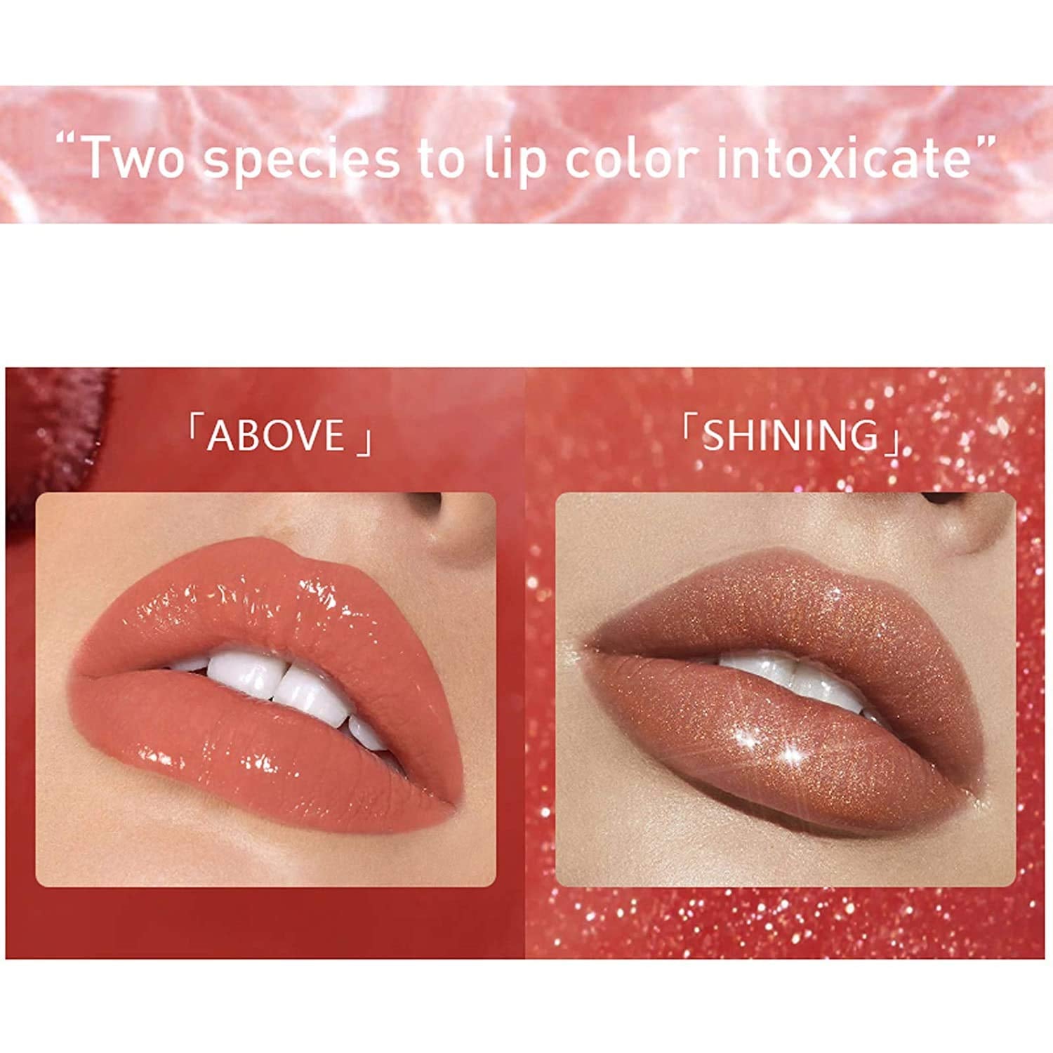 Shiny Glossy Lipgloss Set 8PCS Non-Sticky Moisturizing Lip Gloss Long-Lasting High Shine & Shimmer Liquid Lipstick for Girls and Women (Shiny Glossy, Set 01)