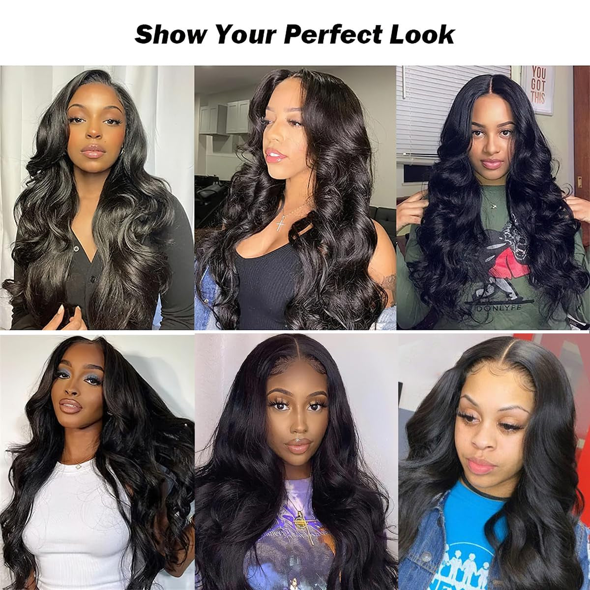 Lace Front Wigs Synthetic Artificial Human Hair Pre Plucked Natural Glueless Body Wave Frontal Wigs Black HD Transparent Lace Wigs High-Density Emulation for Women Girls Daily Use 25 Inch